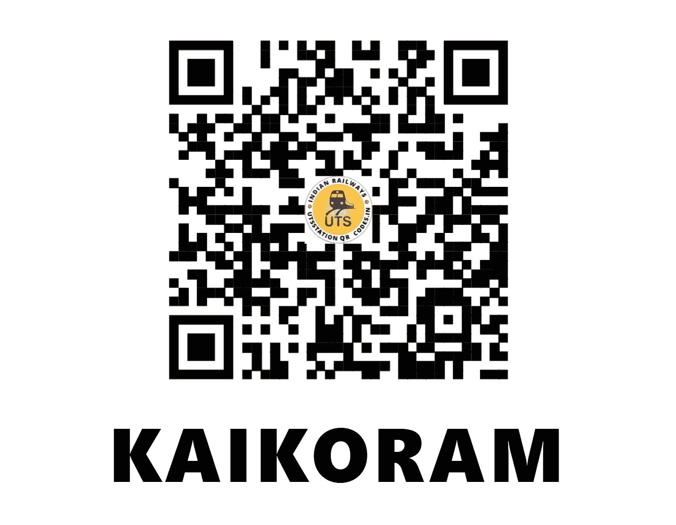 UTS QR Code for KAIKORAM - KKRM (SC - ANDHRA PRADESH)